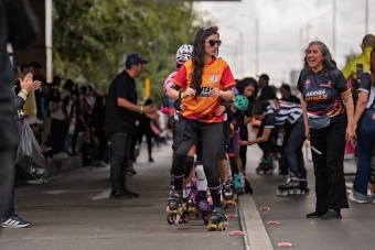 1.320 patinadores hicieron historia en Bogotá y rodaron por Colombia