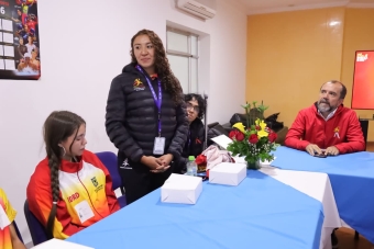 Varios deportistas estuvieron en la posesión de los miembros de la Comisión de Atletas del Equipo Bogotá
