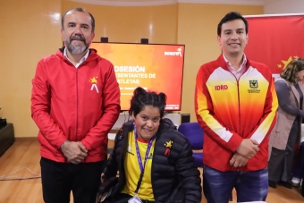Varios deportistas estuvieron en la posesión de los miembros de la Comisión de Atletas del Equipo Bogotá