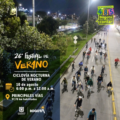 Ciclovía Nocturna de Verano