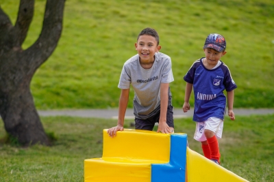 Niños en actividad recreativa