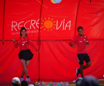 Sesión de actividad física en parque