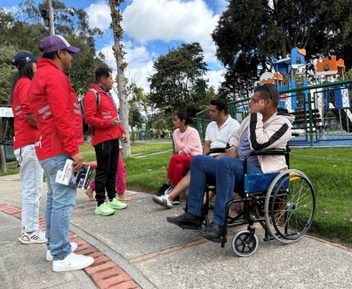 Proceso de socialización del equipo Guardaparques con usuarios, deportistas y comunidad abordando temáticas en apropiación del entorno y promoción de comportamientos