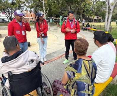 Proceso de socialización del equipo Guardaparques con usuarios, deportistas y comunidad abordando temáticas en apropiación del entorno y promoción de comportamientos