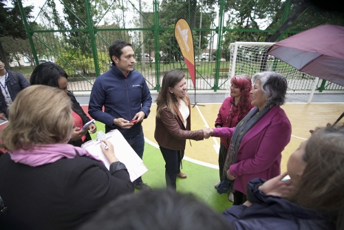 La directora del IDRD con la comunidad
