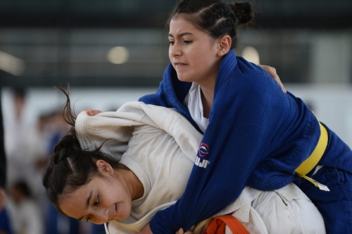 Judo en los I Juegos Distritales de la Juventud.
