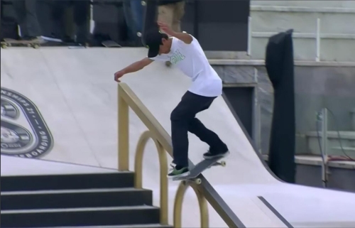 Luis Jhancarlos González en competencia