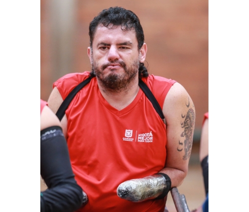 Moisés Alonso Ramírez, pionero del rugby en silla de ruedas. Foto IDRD.