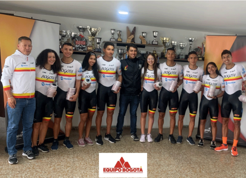 Equipo Bogotá de patinaje de carreras que viajó a Europa a competir. Foto IDRD.