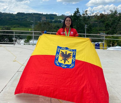 Lilián Molina, de triatlón, una de las nuevas figuras del deporte bogotano. Foto IDRD.