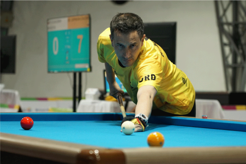 Jaime Carrasco ganó en billar el primer oro bogotano en los Juegos. Foto IDRD.