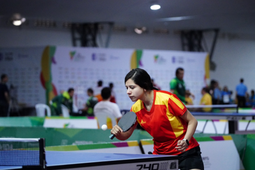 Yuliana Mayorga, oro en tenis de mesa auditivo femenino. Foto IDRD.