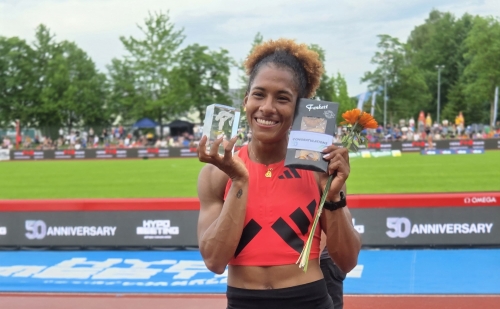 Martha Valeria Araujo es la reina del heptatlon en Suramérica. Foto IDRD.