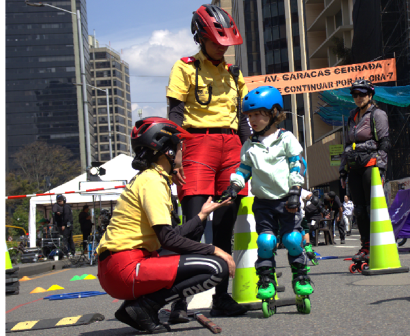 Ciclovía en Patines