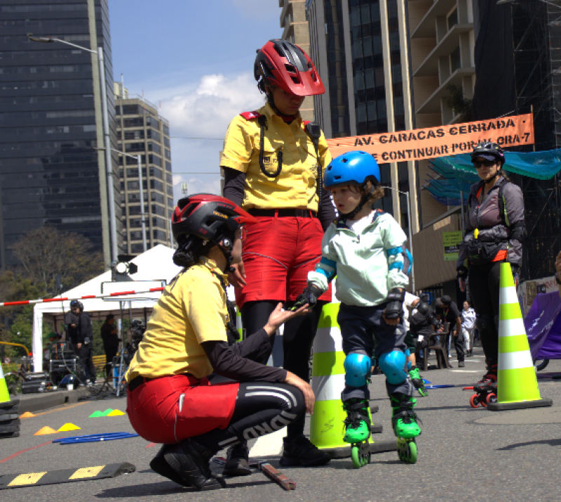 Ciclovía en Patines