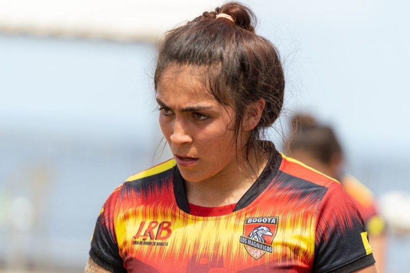 Laura Valentina Álvarez Silva, la cuota del rugby bogotano en los Juegos Centroamericanos y del Caribe de Mar y Playa. Foto IDRD Andrés ROT.