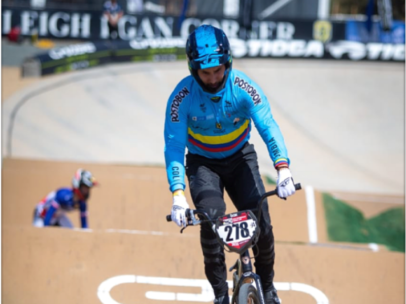Carlos Ramírez fue medalla de plata en el Panamericano de BMX en Ecuador. Foto IDRD.