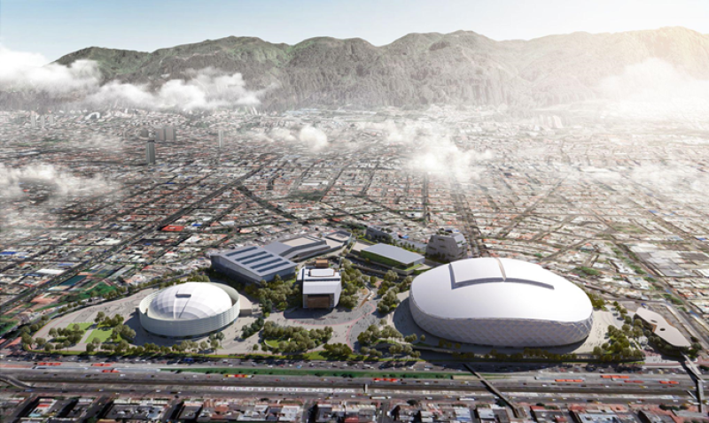 Render Complejo Deportivo y Cultural El Campín