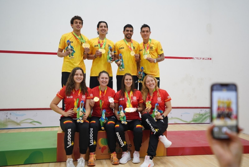El Equipo Bogotá de Squash dominó la última jornada de sus competencias en Juegos Nacionales