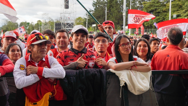 Final del fútbol colombiano en el parque Simón Bolívar