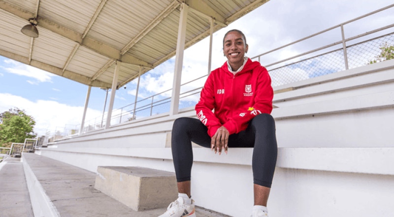 Natalia Linares, favorita en salto largo en los Juegos Panamericanos Junior Asunción 2025. Foto IDRD.