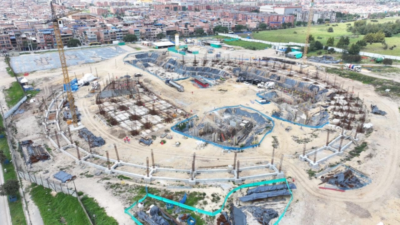 Avance en la construcción del nuevo Velódromo Gibraltar