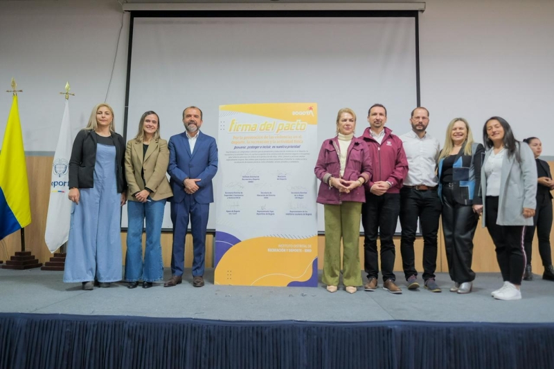 Bogotá firma el Pacto por la Prevención de las Violencias en el Deporte, la Recreación y la Actividad Física