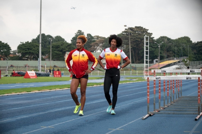 Martha Valeria Araújo (izq.) y María Fernanda Murillo, corren en Europa este fin de semana. Foto IDRD.