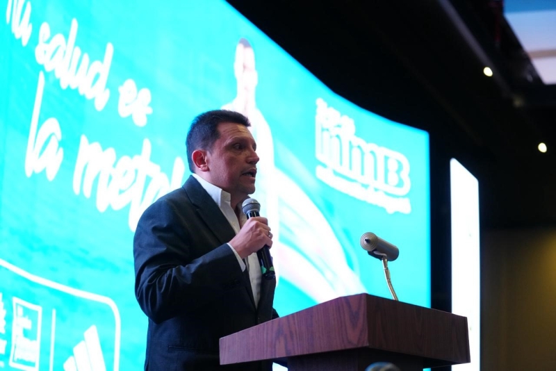 Gabriel Ernesto Lagos, secretario General y director (e) del IDRD, durante la presentación oficial de la Media Maratón de Bogotá, que se correrá el 26 de julio. Foto IDRD.