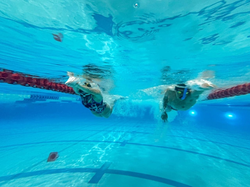 Natación con aletas en CEFE Tunal