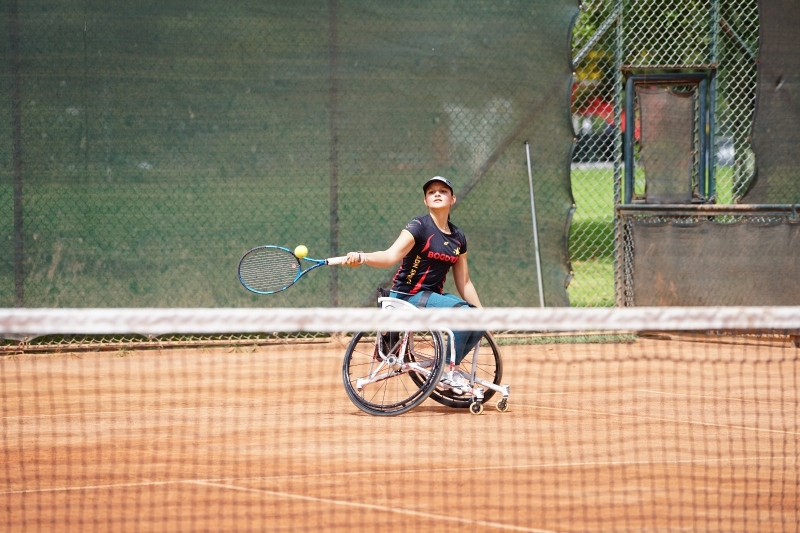 Paula Michelle López está en el Mundial de Tenis en silla de ruedas por equipos en Estados Unidos. Foto IDRD.