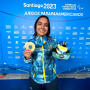 Sara Vargas fue de nuevo la máxima medallista del Equipo Bogotá en los Juegos Parapanamericanos. Foto cortesía CPC.