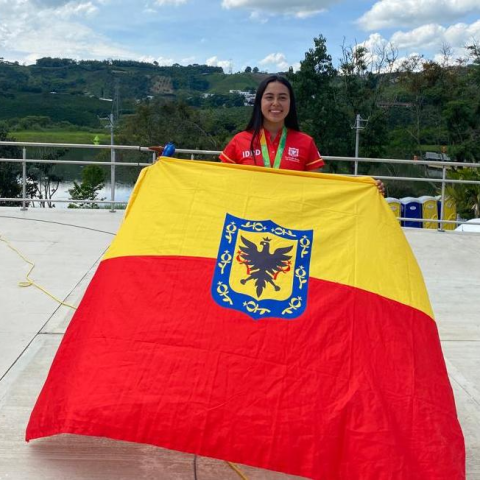 Lilián Molina, de triatlón, una de las nuevas figuras del deporte bogotano. Foto IDRD.