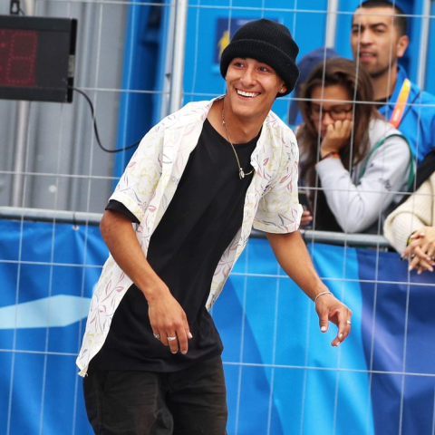 Jhancarlos González espera una buena actuación en la copa Mundo de Skateboarding. Foto COC. 