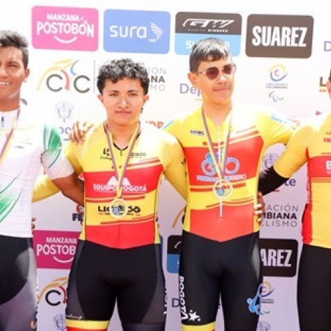 El Equipo Bogotá domina la Copa Nacional de Paracycling