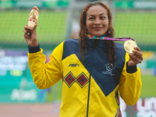 deportista celebrando
