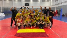 formación de jugadoras de voleibol