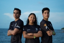foto de Angie Gómez, Santiago Castro y Federico Avendaño 