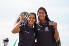 deportistas de esqui