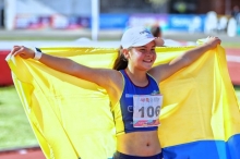 Ruby Dayana Segura, medalla de oro en los 5 kilómetros marcha. Foto cortesía COC.