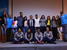 Medallistas, sub directores y el director del IDRD