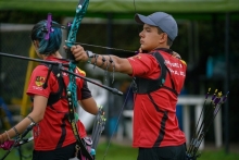 Daniel Jiménez fue medalla de plata en el Panamericano de Arquería celebrado en Canadá. Foto: IDRD/Andrés ROT.