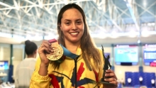 Paula Aguirre ganó tres medallas en los Juegos Mundiales. Foto: cortesía COC.