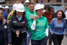 La alcaldesa Claudia López y la directora del IDRD Blanca Durán 