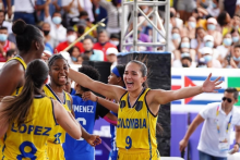 Wendy Coy (9) estará con el baloncesto 3x3 en los Juegos Panamericanos. Foto IDRD. 