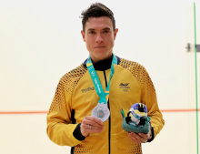 Miguel Ángel Rodríguez llegó a 5 Juegos Panamericanos consecutivos subiendo al podio. Foto cortesía COC.