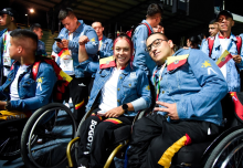 Mística y sentido de pertenencia mostró el Equipo Bogotá durante la inauguración de Juegos Paranacionales en Armenia.