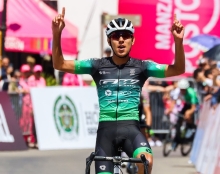 Brandon Rojas, campeón nacional sub-23 de ruta. Foto cortesía Fedeciclismo.