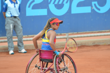 Angélica Bernal, en un gran momento hacia los Paralímpicos. Foto archivo. 