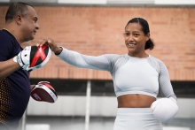 Valeria Arboleda en entrenamiento
